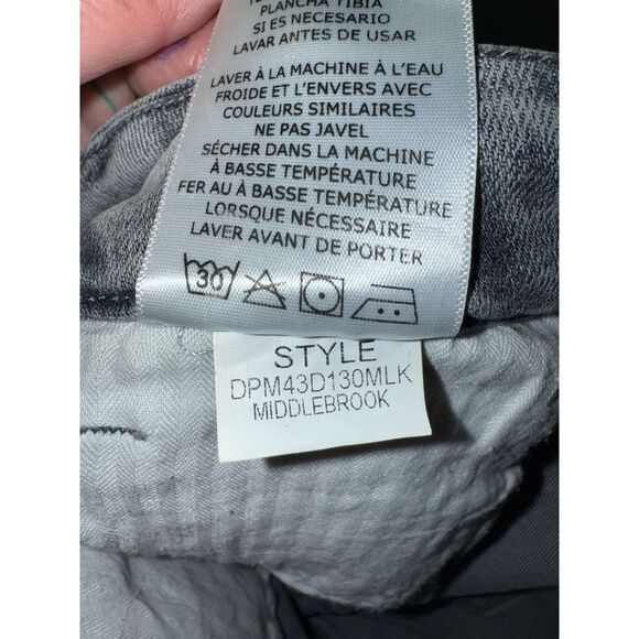 Dear John Jeanne Flare Jeans Middlebrook Stretch Denim Gray Crop Preppy Size 30 - Picture 14 of 14